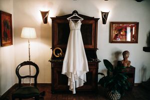 La preparazione, il vestito da sposa