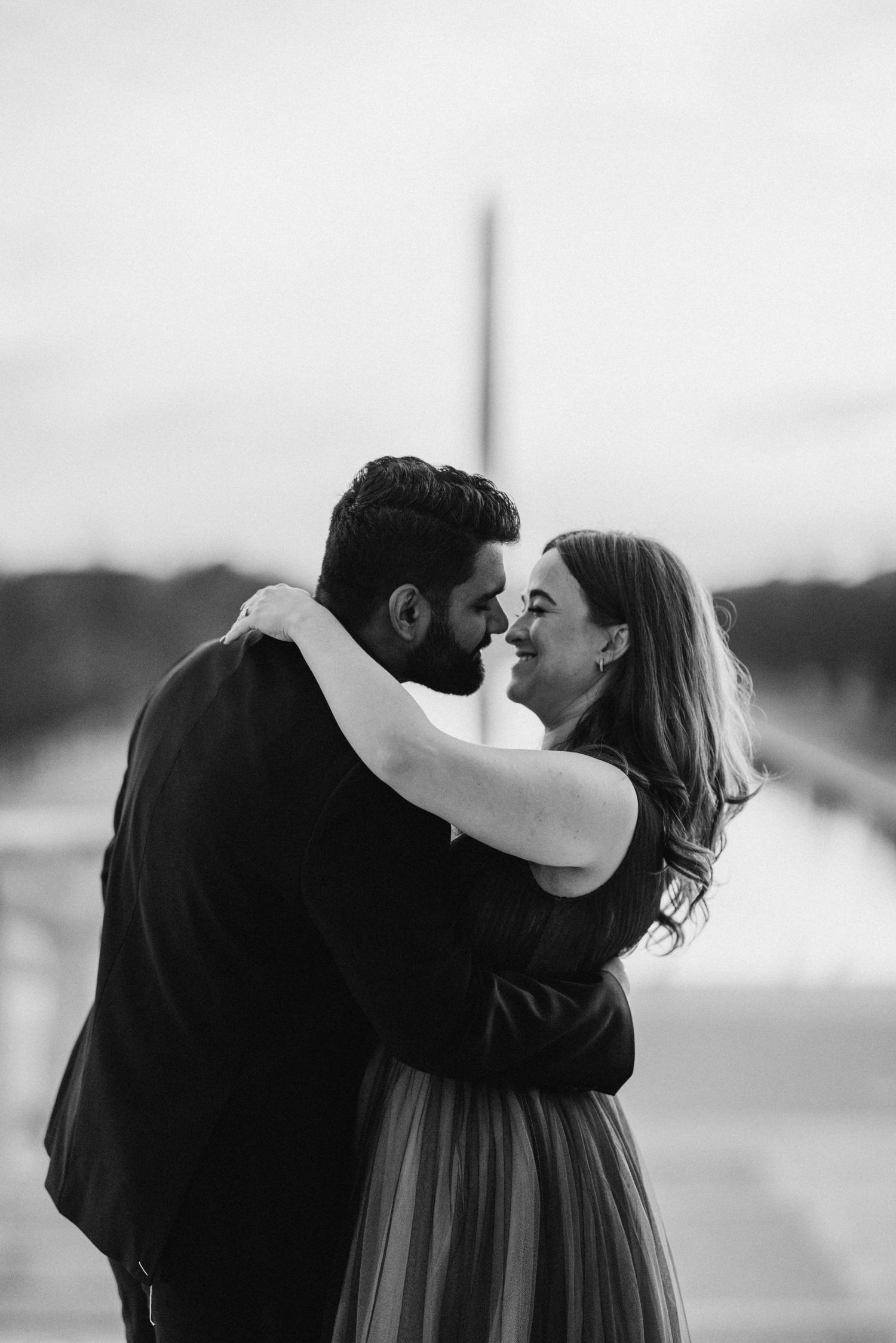 Sunrise Engagement Session Luxury Photographer Reflecting Pools