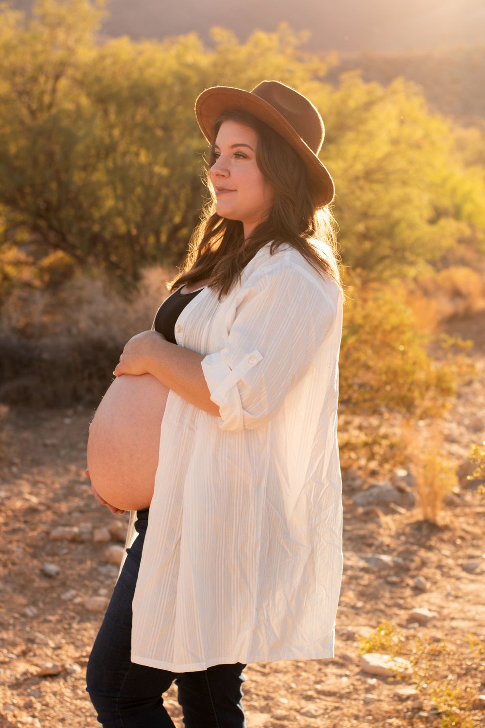 Maternity Shoot in the Las Vegas Desert Boho Style