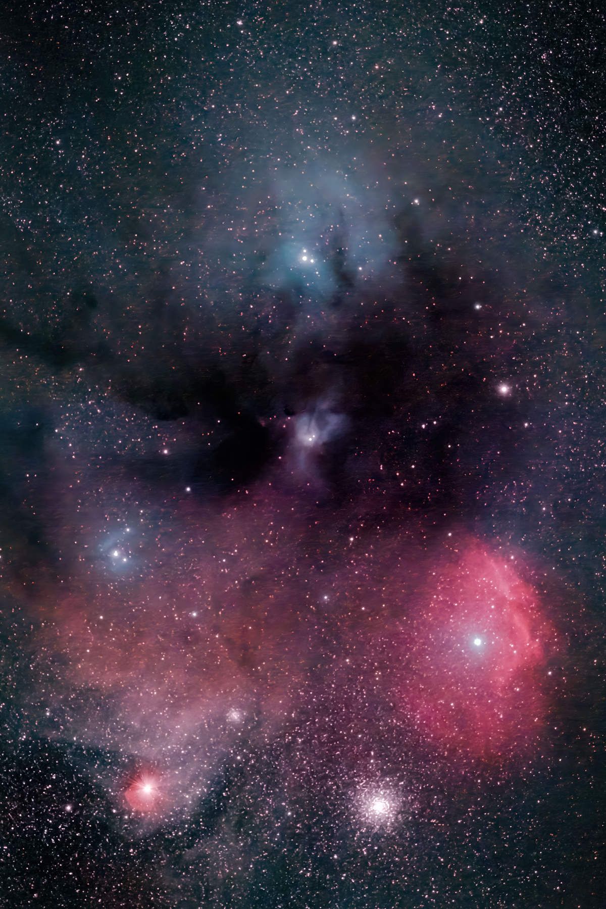 RHO OPHIUCHI NEBULA, NGC 4611,