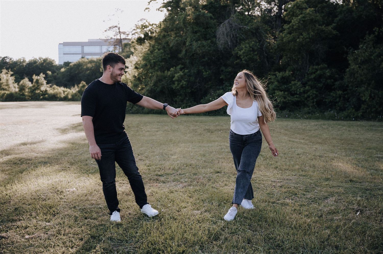 engagement photography session in The Woodlands, Tx