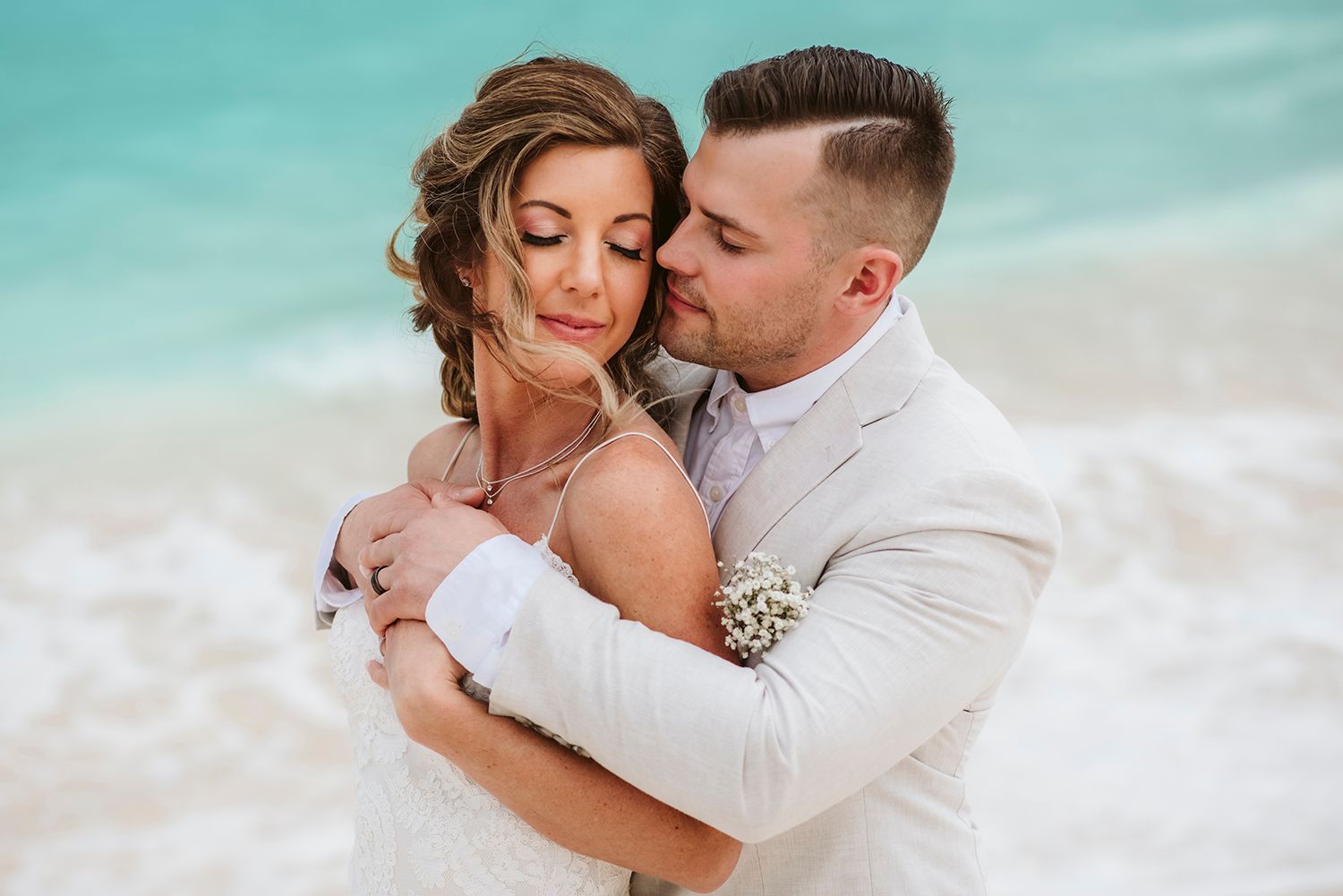 Wedding photography beach cancun mexico