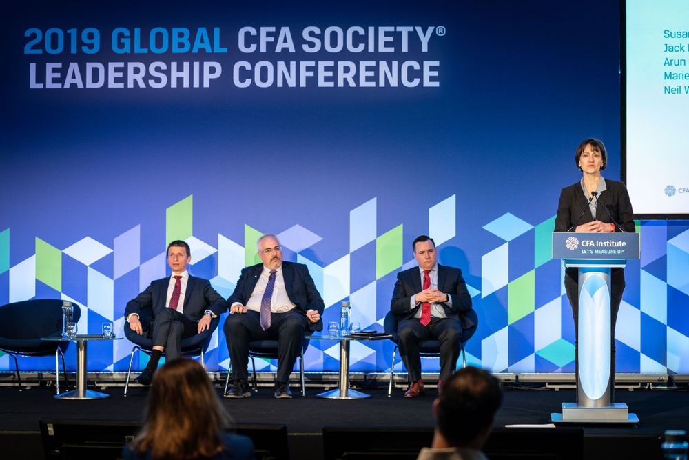 Speakers at CFA Society Leadership Conference at Queen Elizabeth II Centre