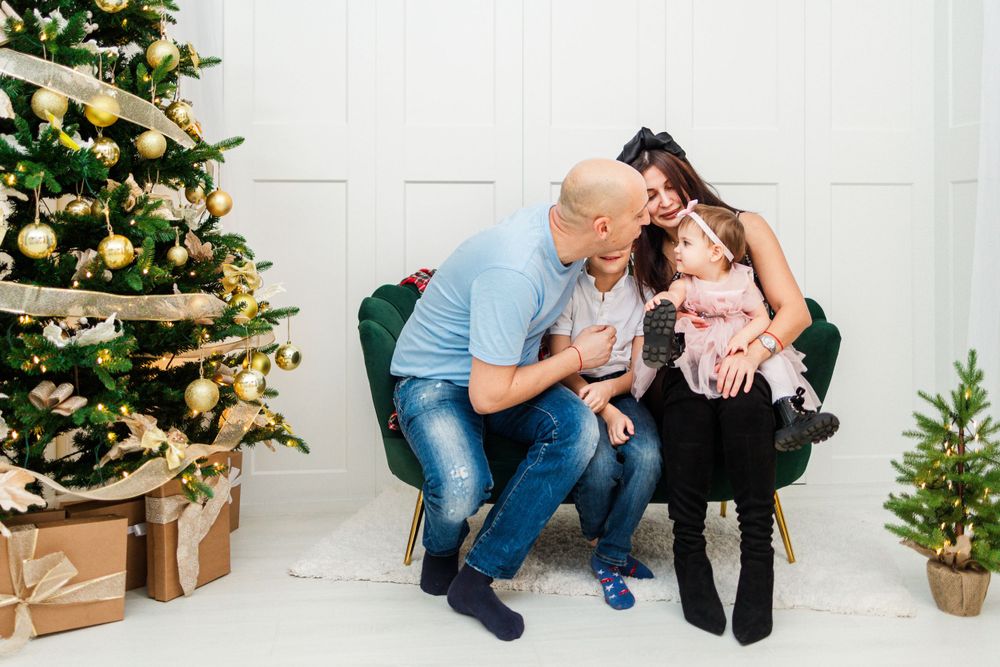 семейна коледна фотосесия софия, фотостудио младост, фотостудио софия, професионален фотограф софия