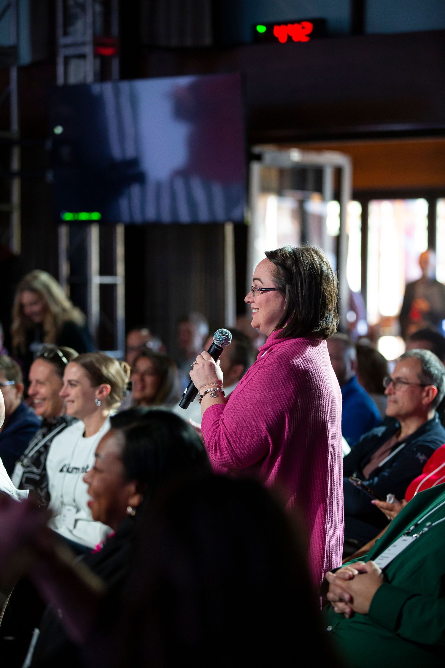 Panel discussion at corporate conference photographed by Utah event photographer