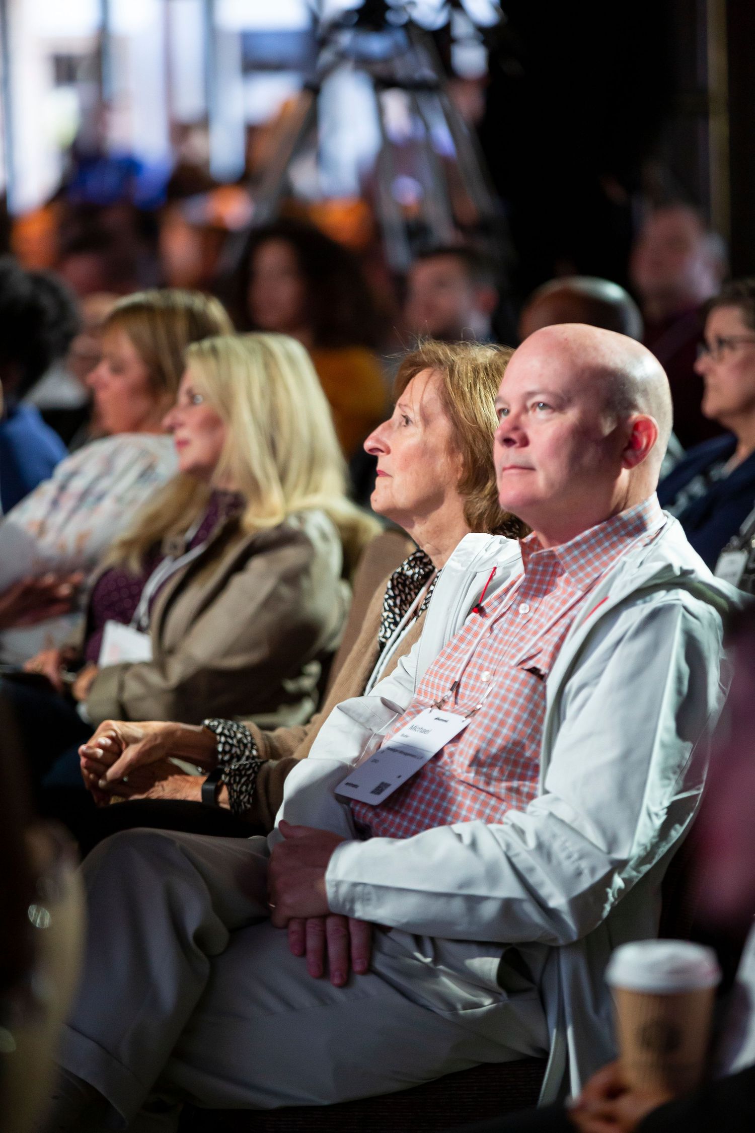 Up close of crowd at event in Park City Utah