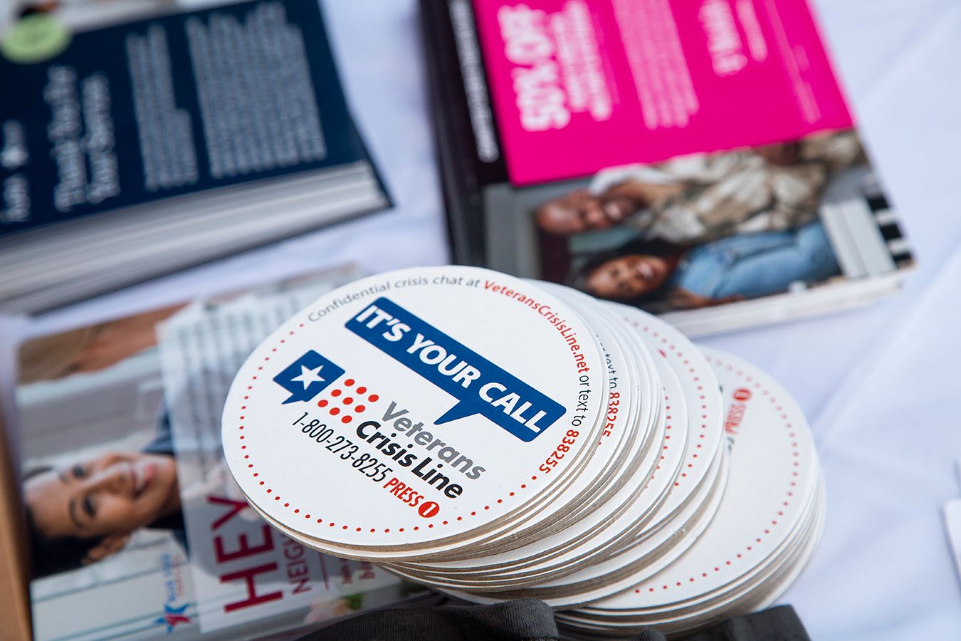 Event detail photography showing branded conference setup in Utah