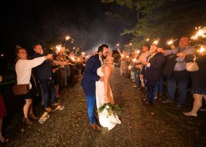 sparkler exit wedding