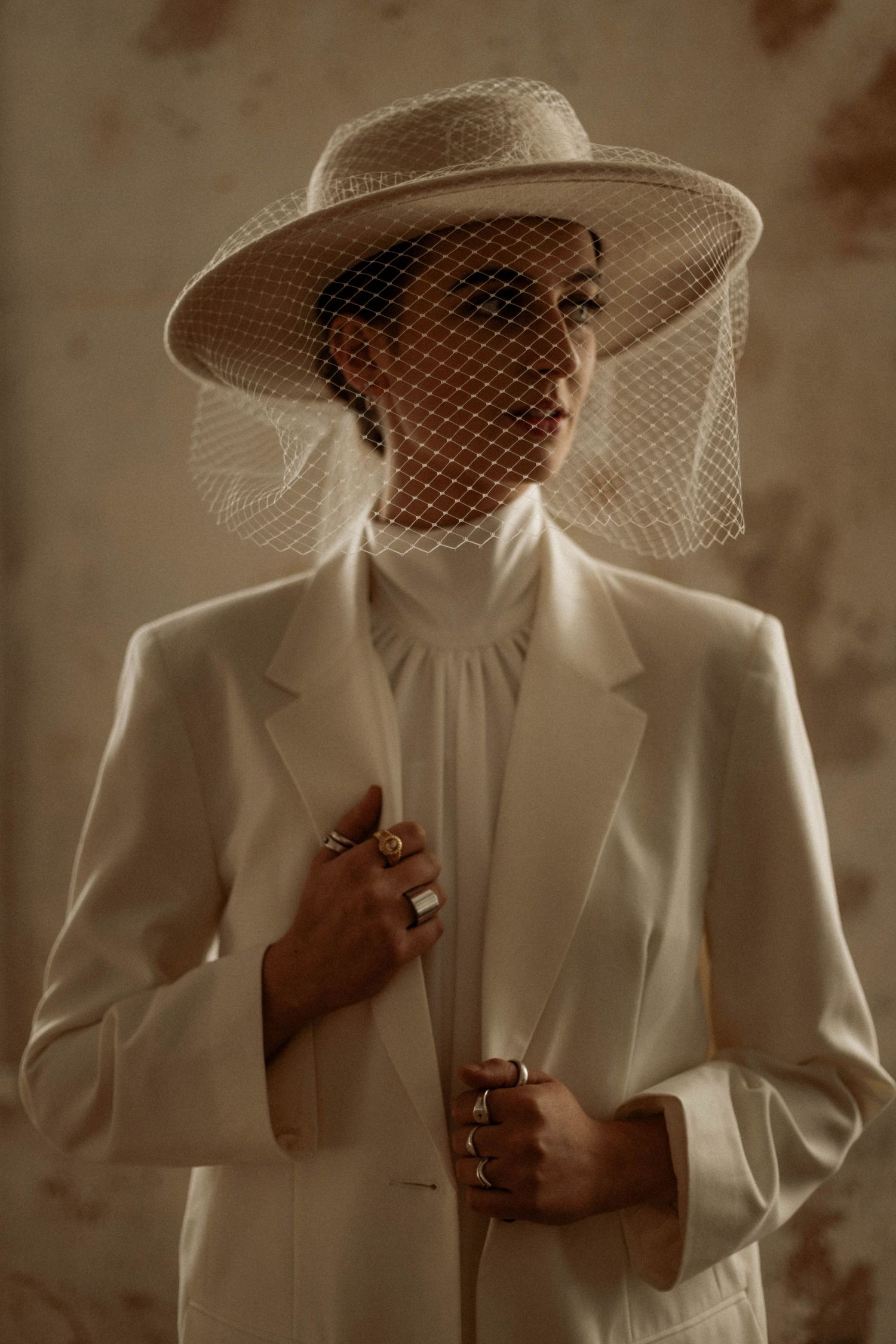 fine art wedding portrait