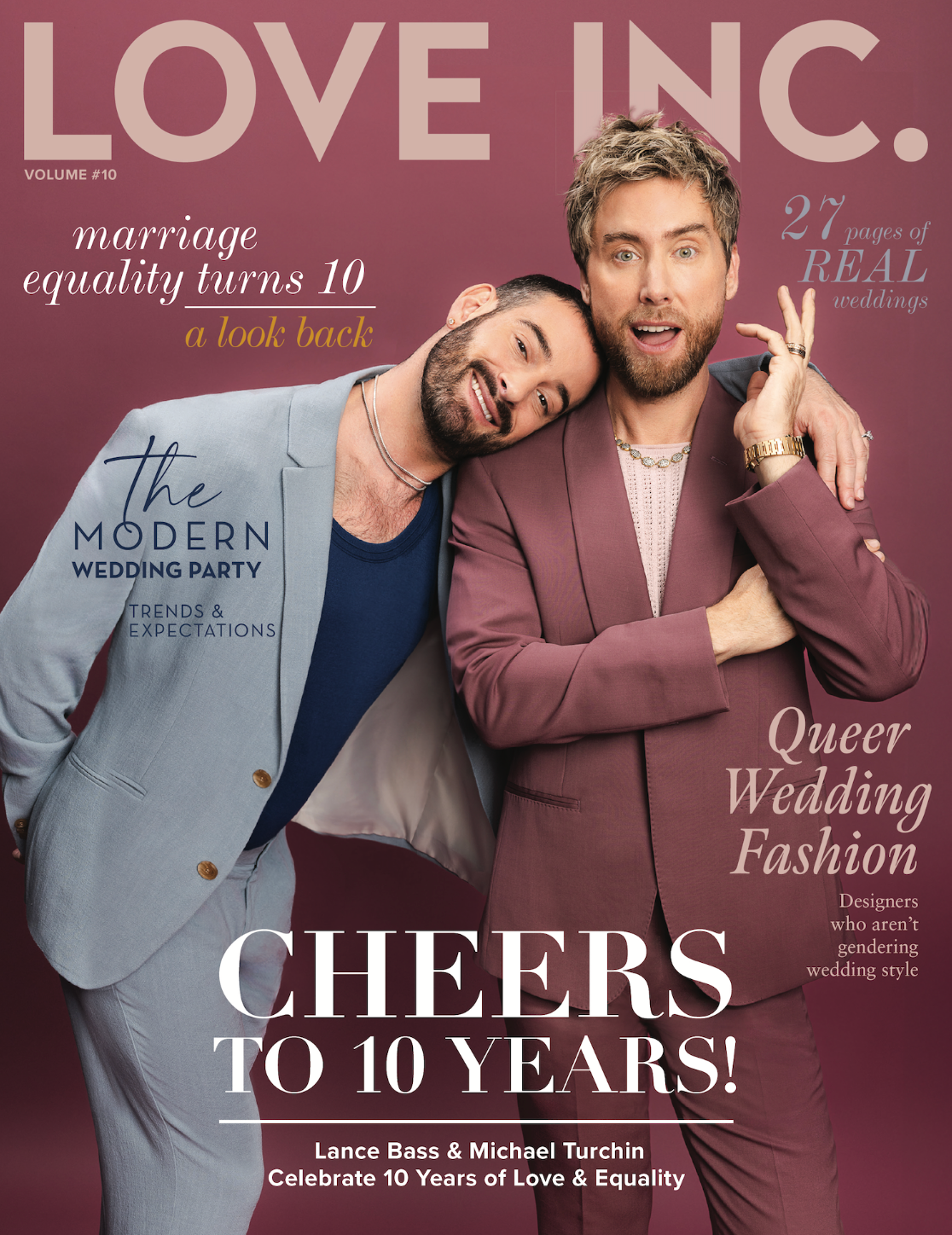 LoveInc Mag Cover of Lance Bass and Michael Turchin