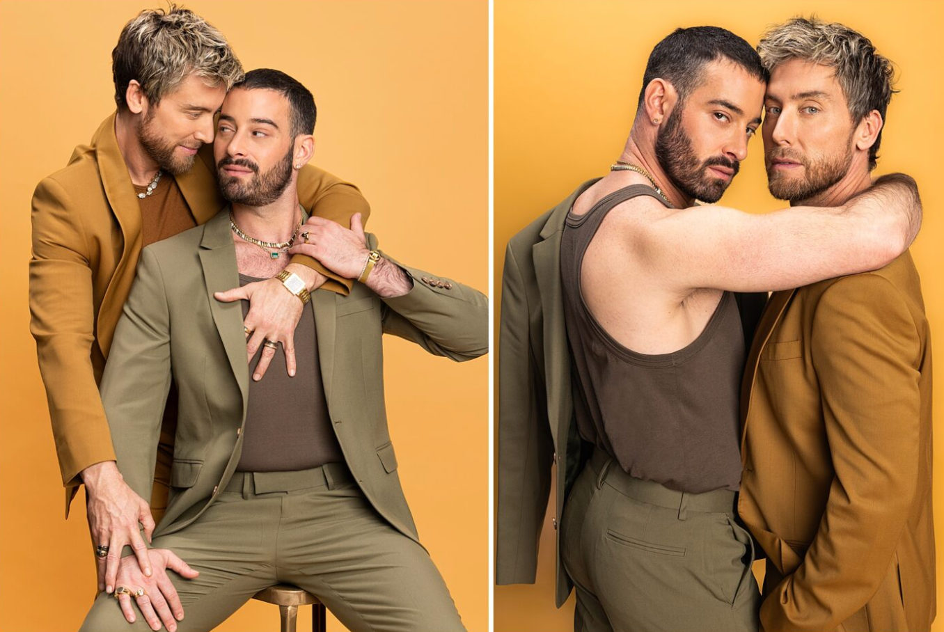 LoveInc Mag editorial printed magazine story of Lance Bass and Michael Turchin