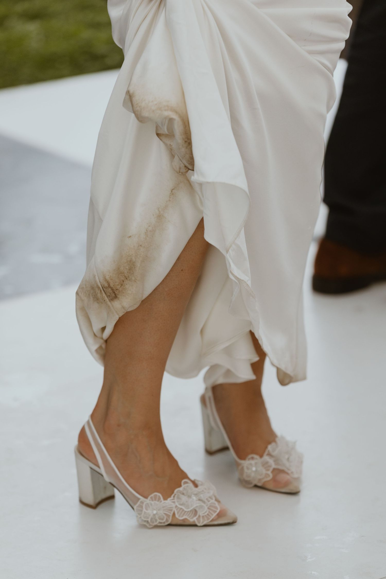 Long Island Bride wedding reception shoes