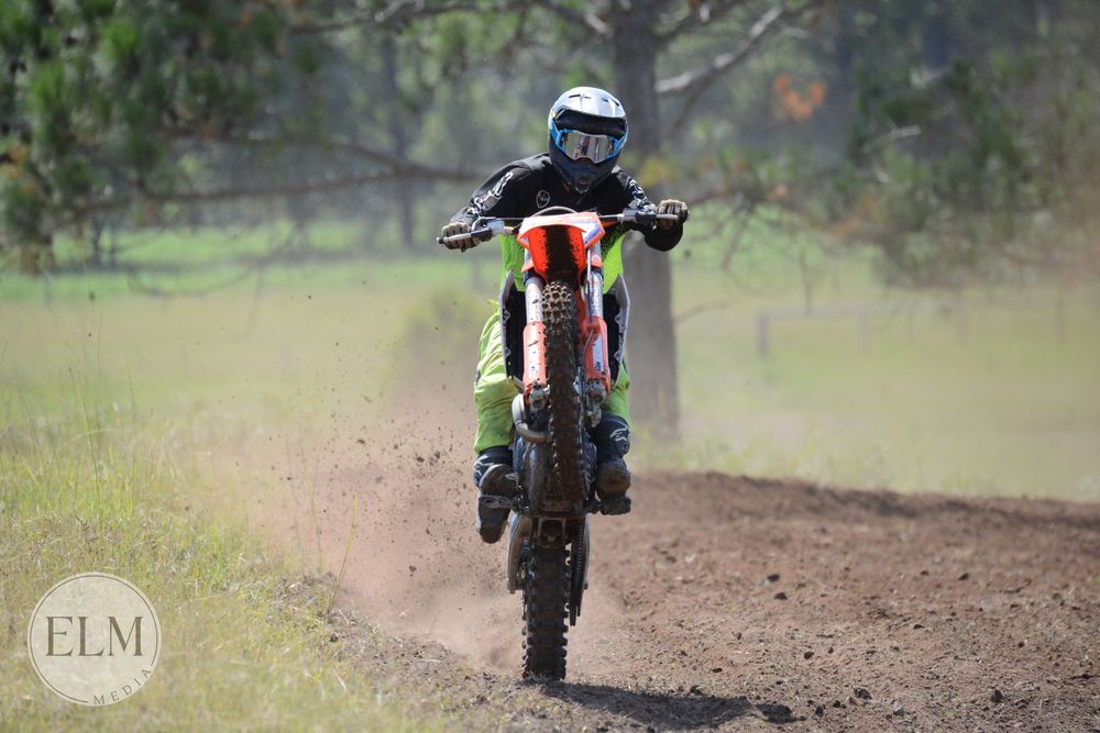 Motorbike doing a wheelie