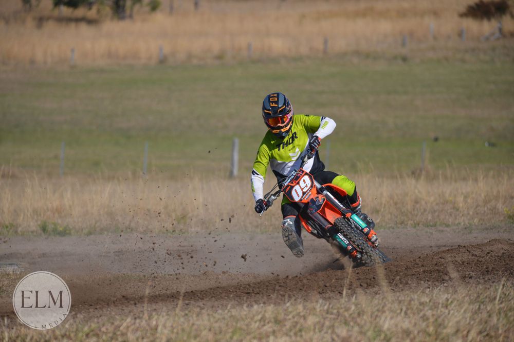 Motorbike in a field