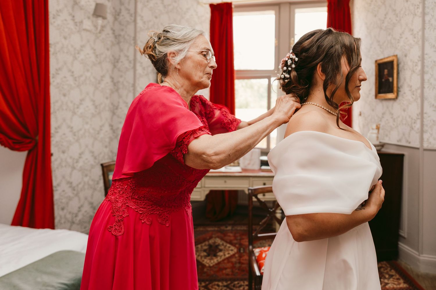 préparatifs de mariage au château de Jaulny