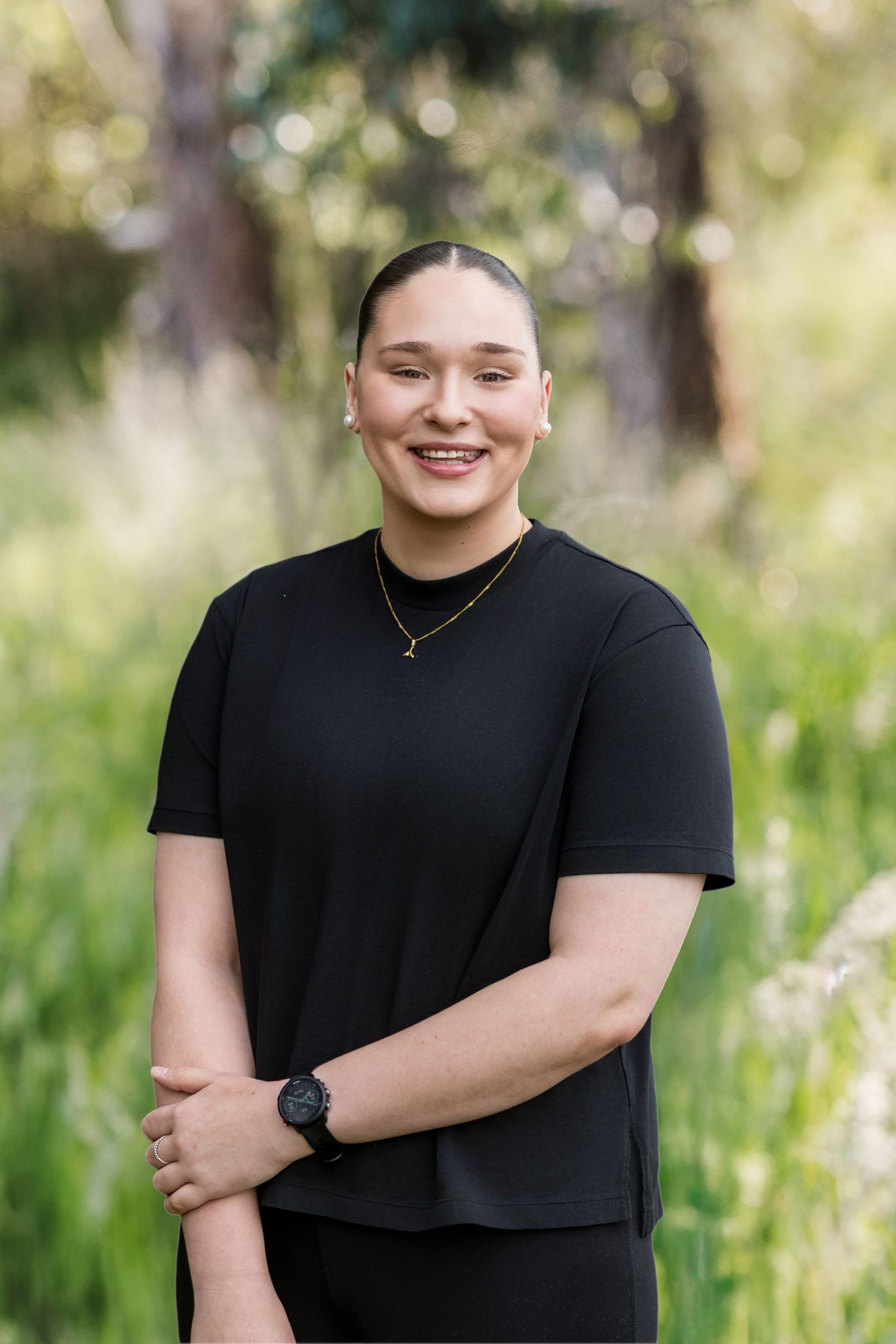 A series of outdoor portraits showing soft natural background with bokeh effect. Meeniyan Business Headshots