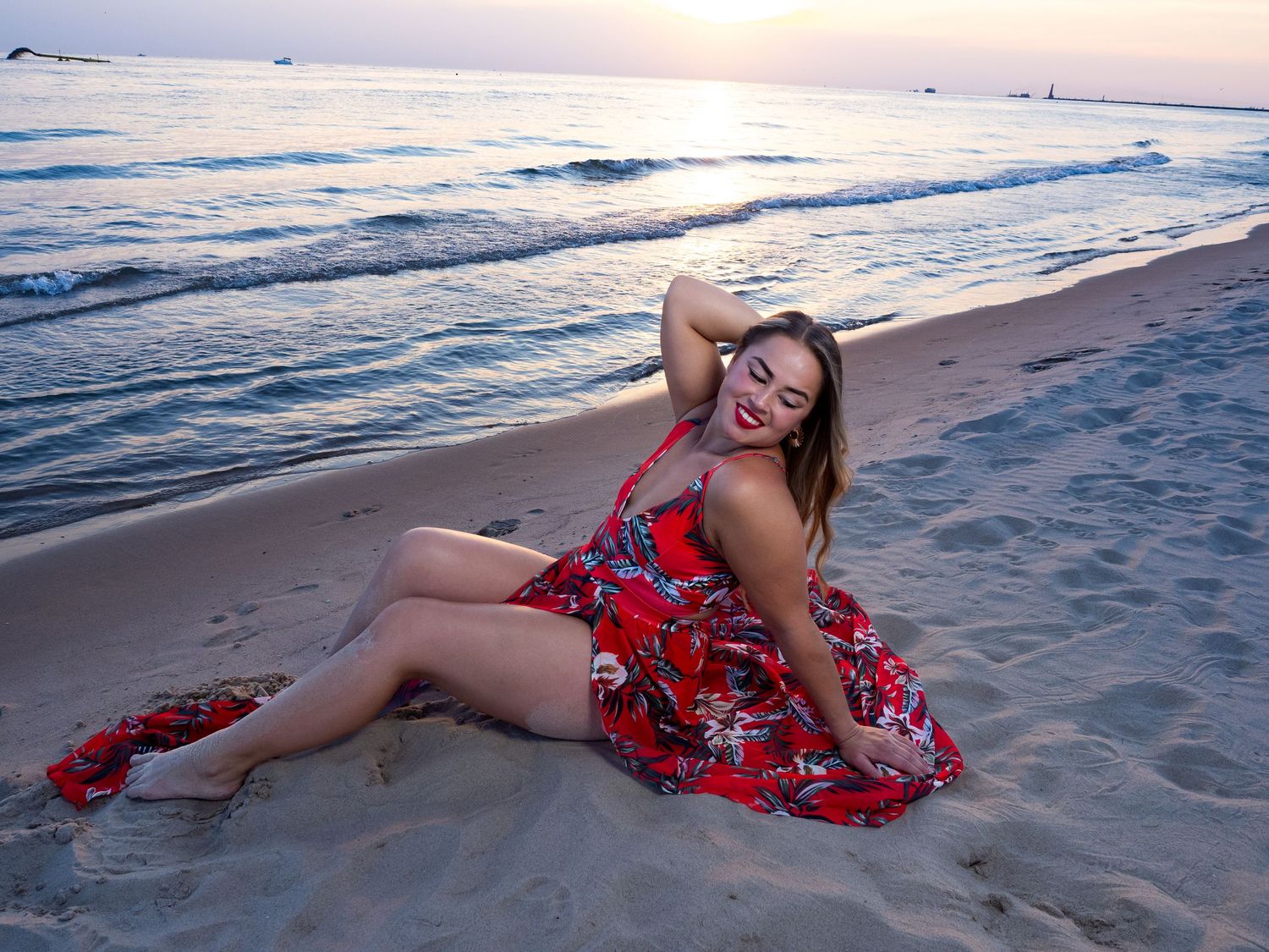 portrait on beach