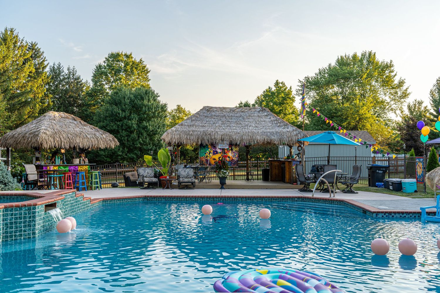 Outdoor festive party to celebrate summer