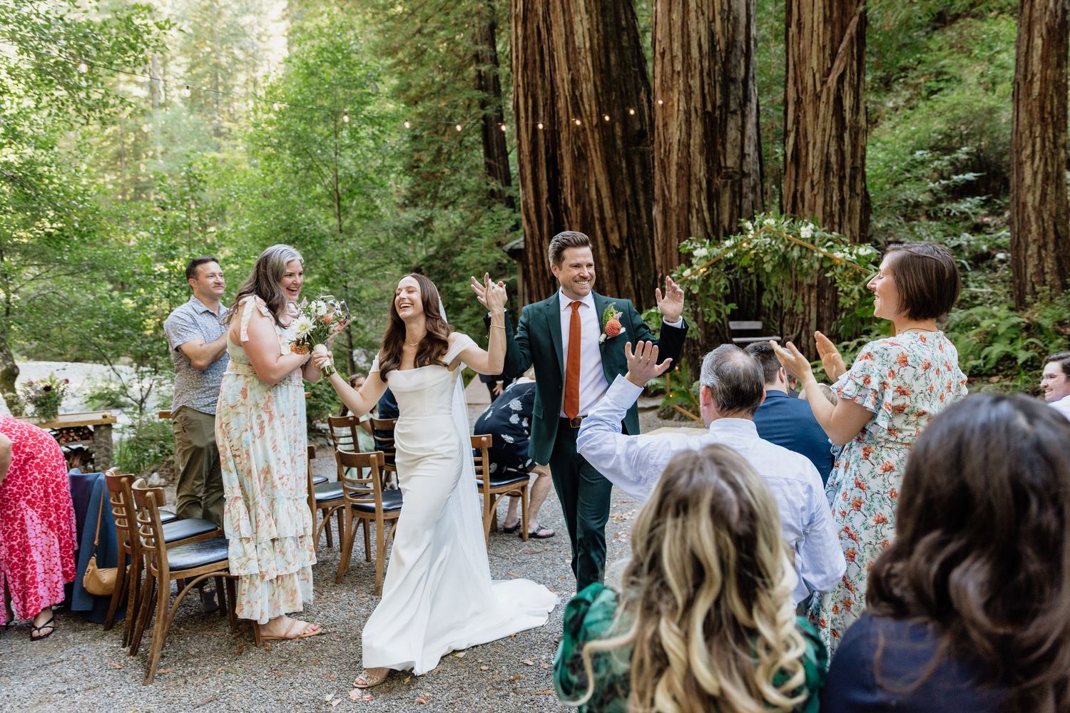 Private property wedding, couple at Napa CA wine country