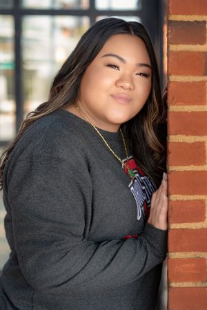 Senior picture in downtown Columbus, OH