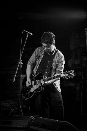 music photo for live music - guitar player