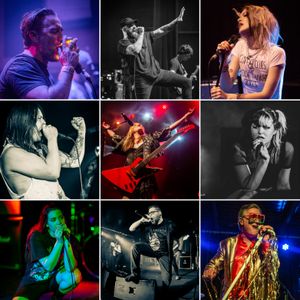 Examples of gig photography including Halestorm and Me First and the Gimme Gimmes