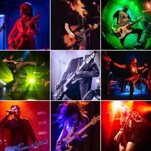 Examples of gig photography with guitar players