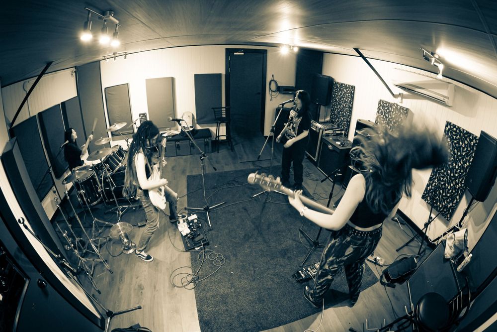 Music photography - rehearsal for Acid Cherry