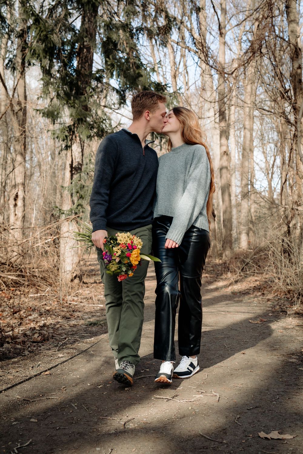 Buffalo Engagement Photographer Engagement Session at Niagara Falls Scenic Parkway.