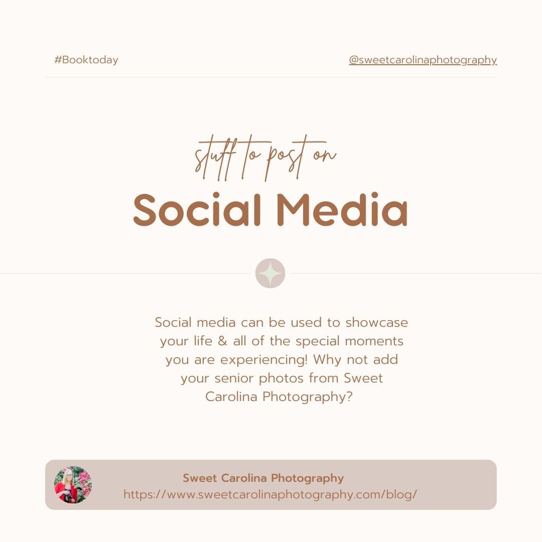 Marketing banner for social media photography services with elegant typography.