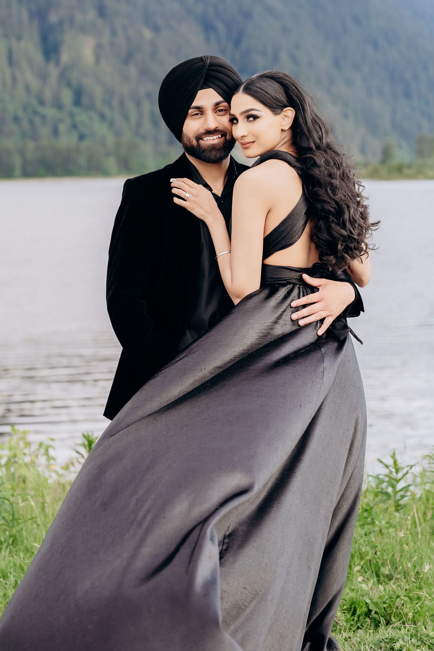 pitt lake engagement photos golden eagle golf course wedding in pitt meadows, BC