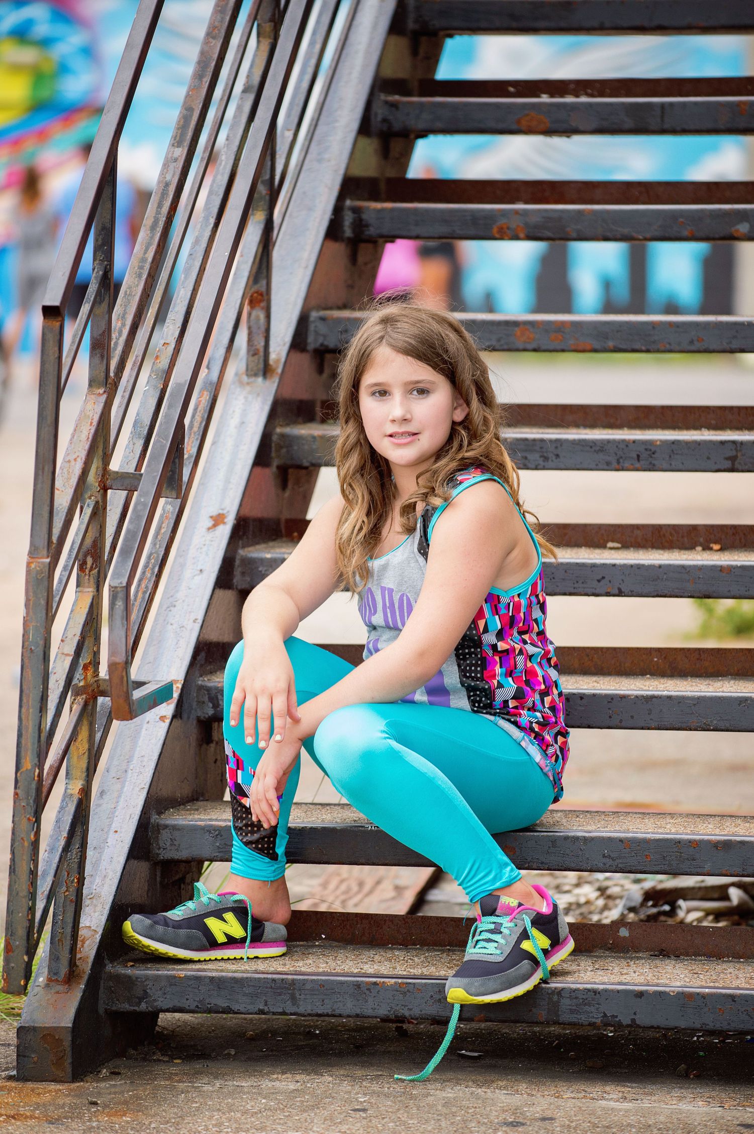 youth hip hop dancer on stairs