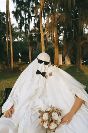 couples ghost sheet session