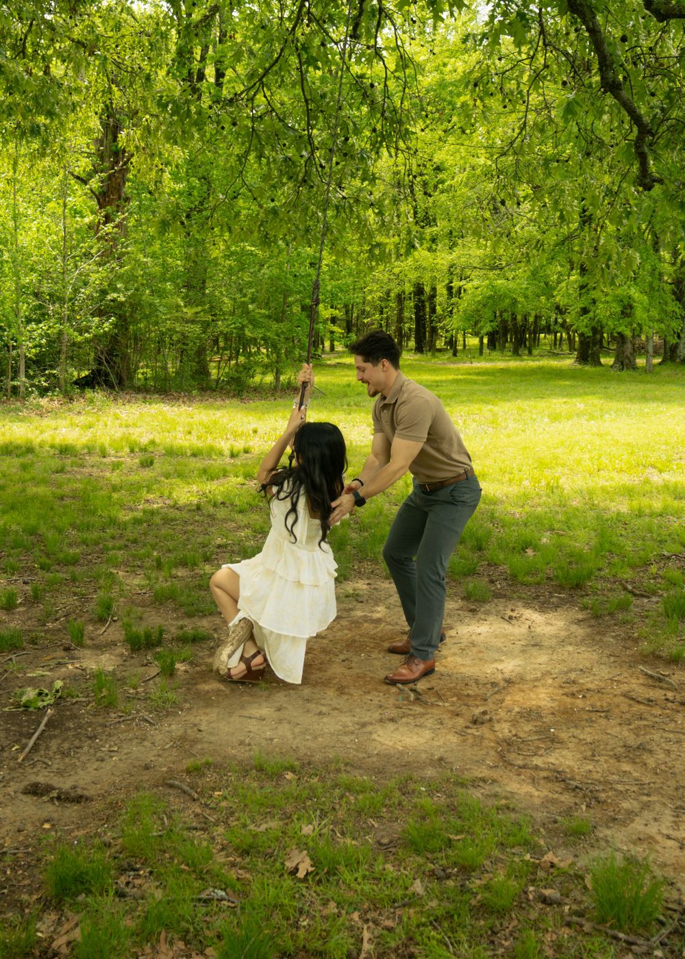 playful couple