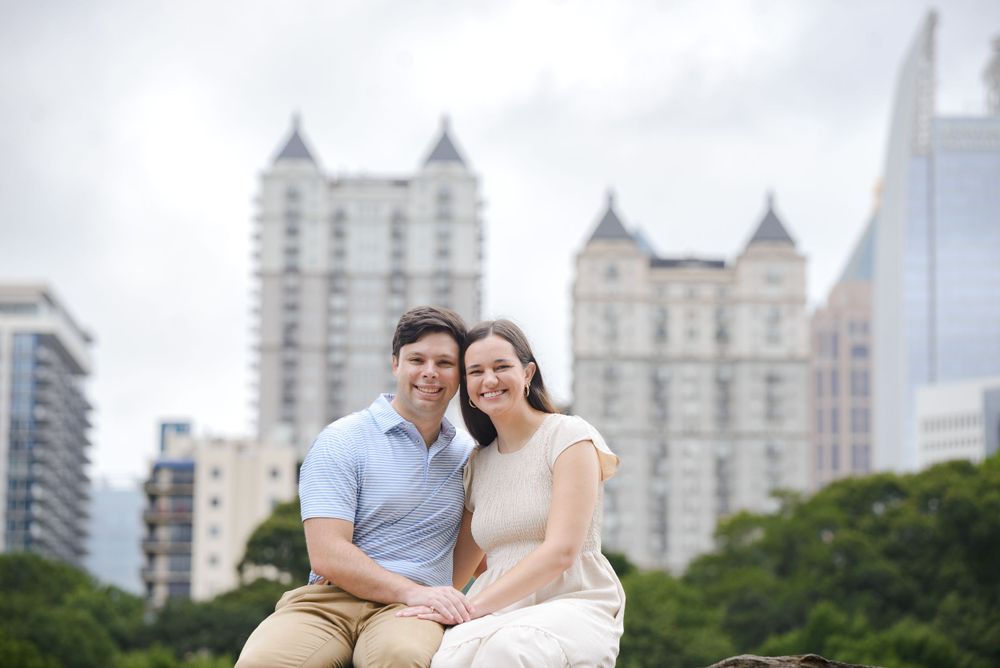 atlanta georgia engagement photographs at piedmont park