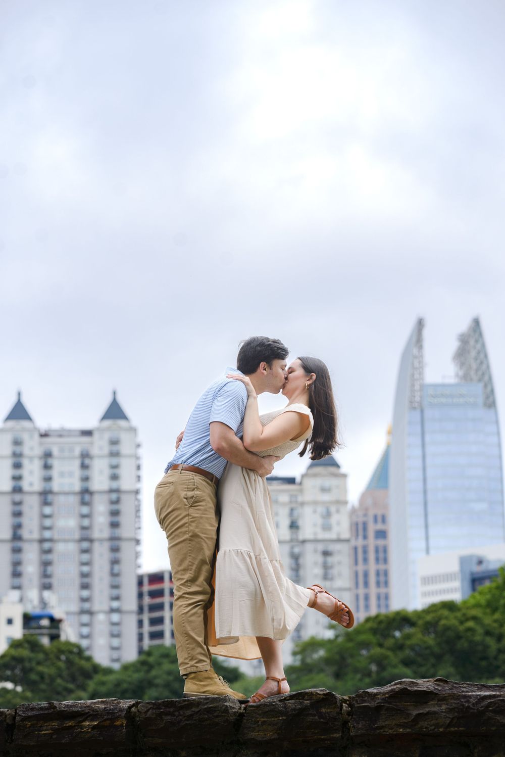 atlanta georgia engagement photographs at piedmont park