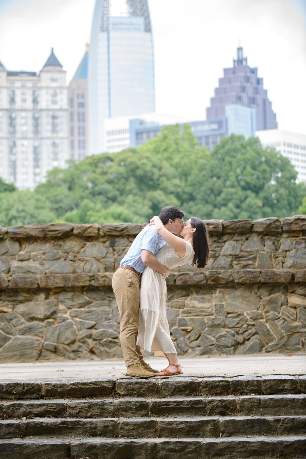 atlanta georgia engagement photographs at piedmont park