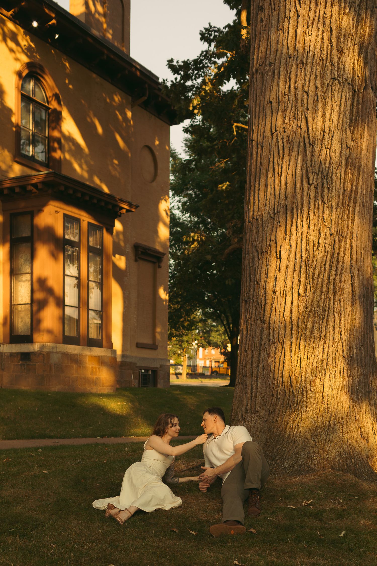 Playful fall family photos at the park