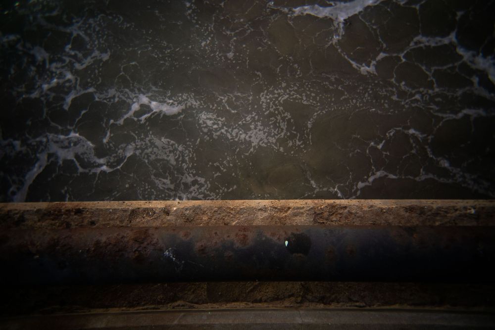 The ocean is seen below the Manhattan Beach Pier in Manhattan Beach in California in July 2026.