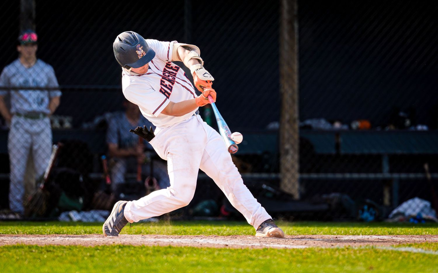 Hershey High School baseball player batting on Senior Night against Carlisle, by Deanna Fox, SportsFox Photography, Hershey PA