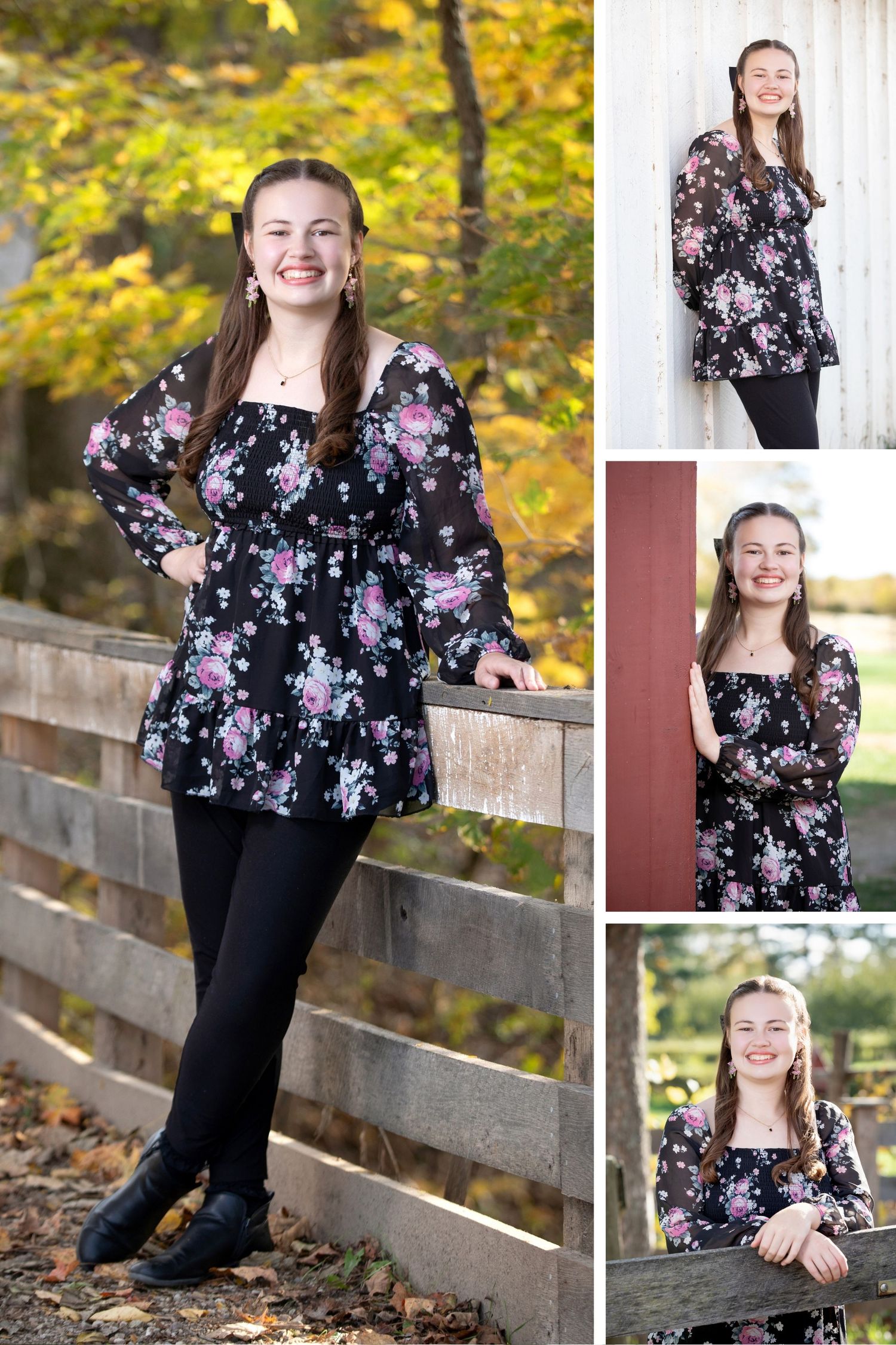 Olentangy Berlin senior photo session at Slate Run Metro Park featuring colorful fall portraits and rustic outdoor backdrops.