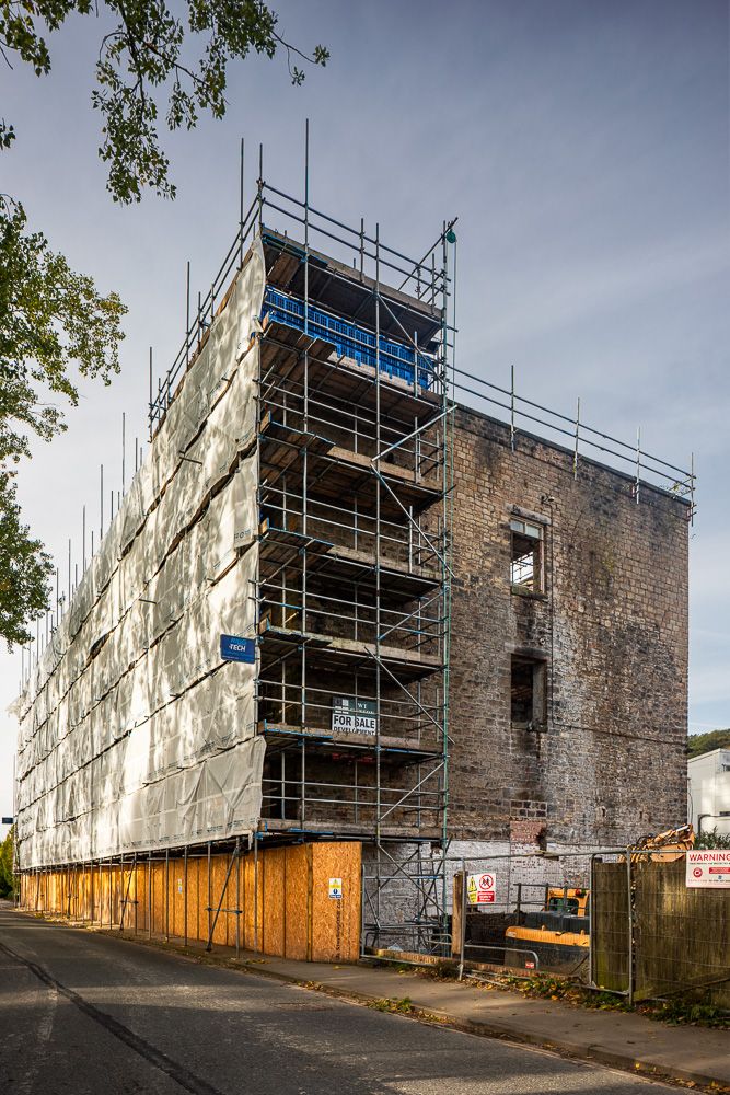 Rigg Tech scaffolding installation on an industrial structure