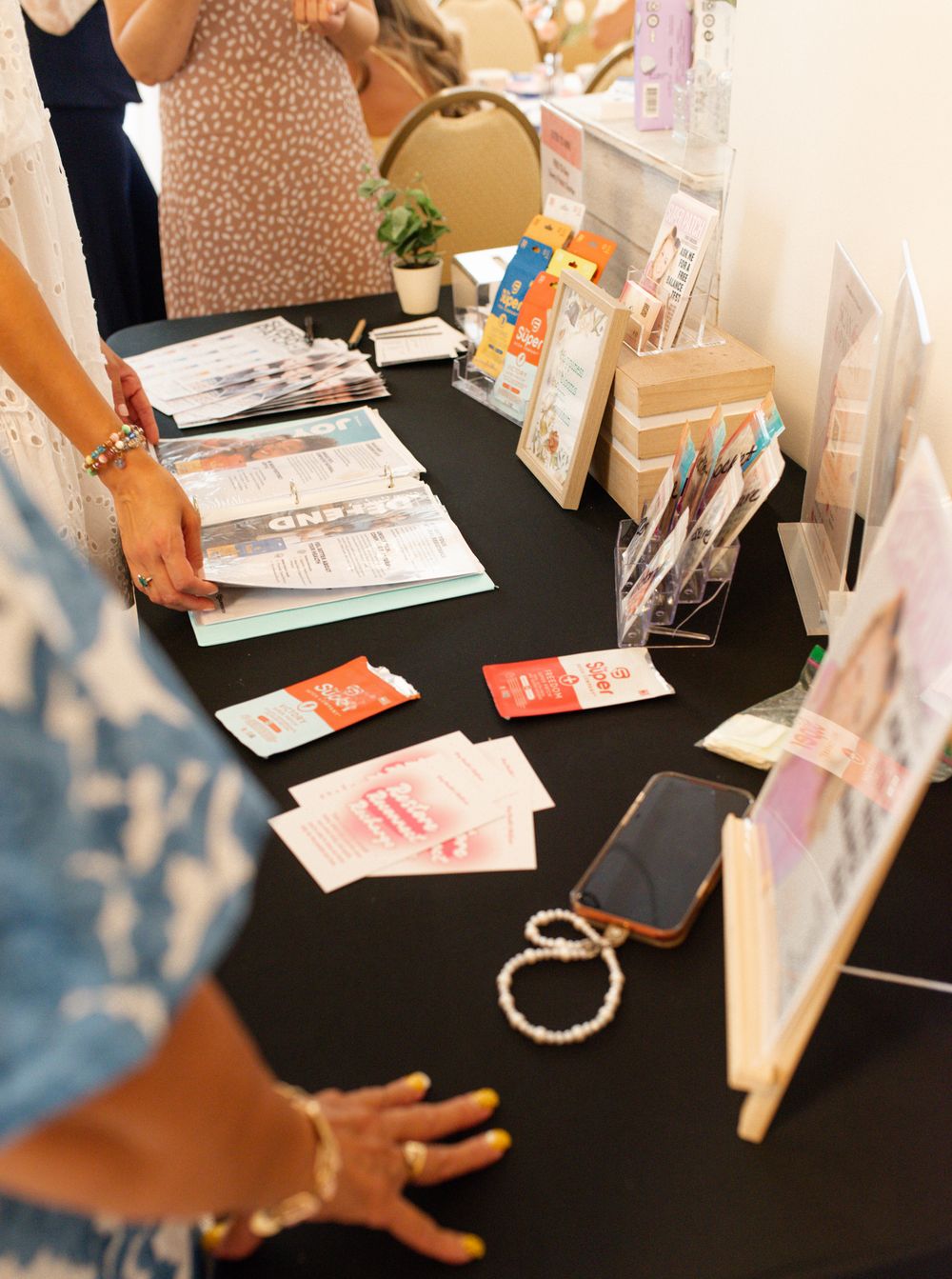 Vendor at the Mamas Who Brunch infertility awareness event in St. Louis