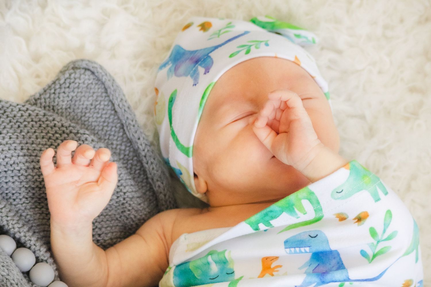 Indoor studio newborn session in Springfield, Illinois