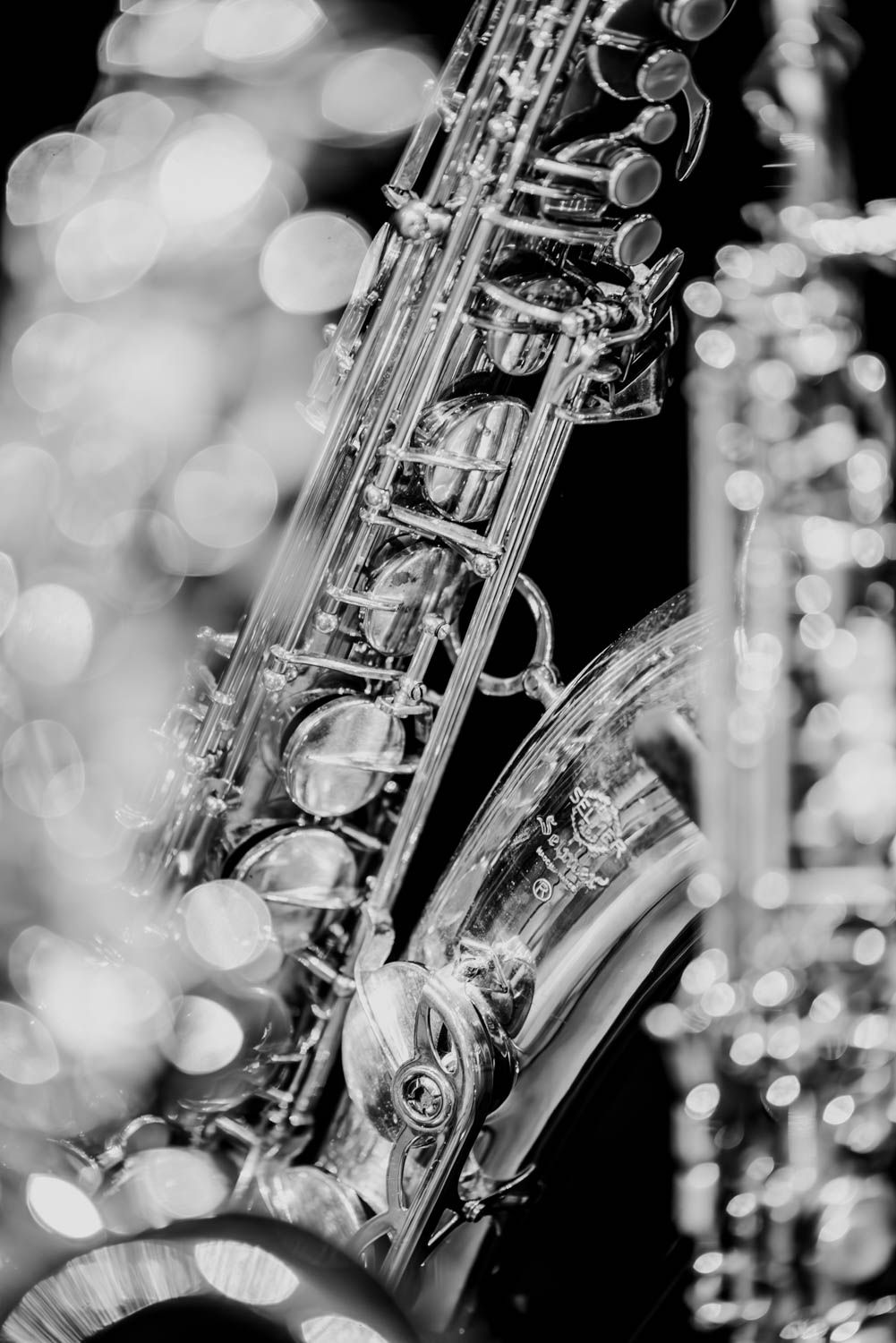 Bij een concertregistratie horen ook detail foto's, hier van een drietal saxen.