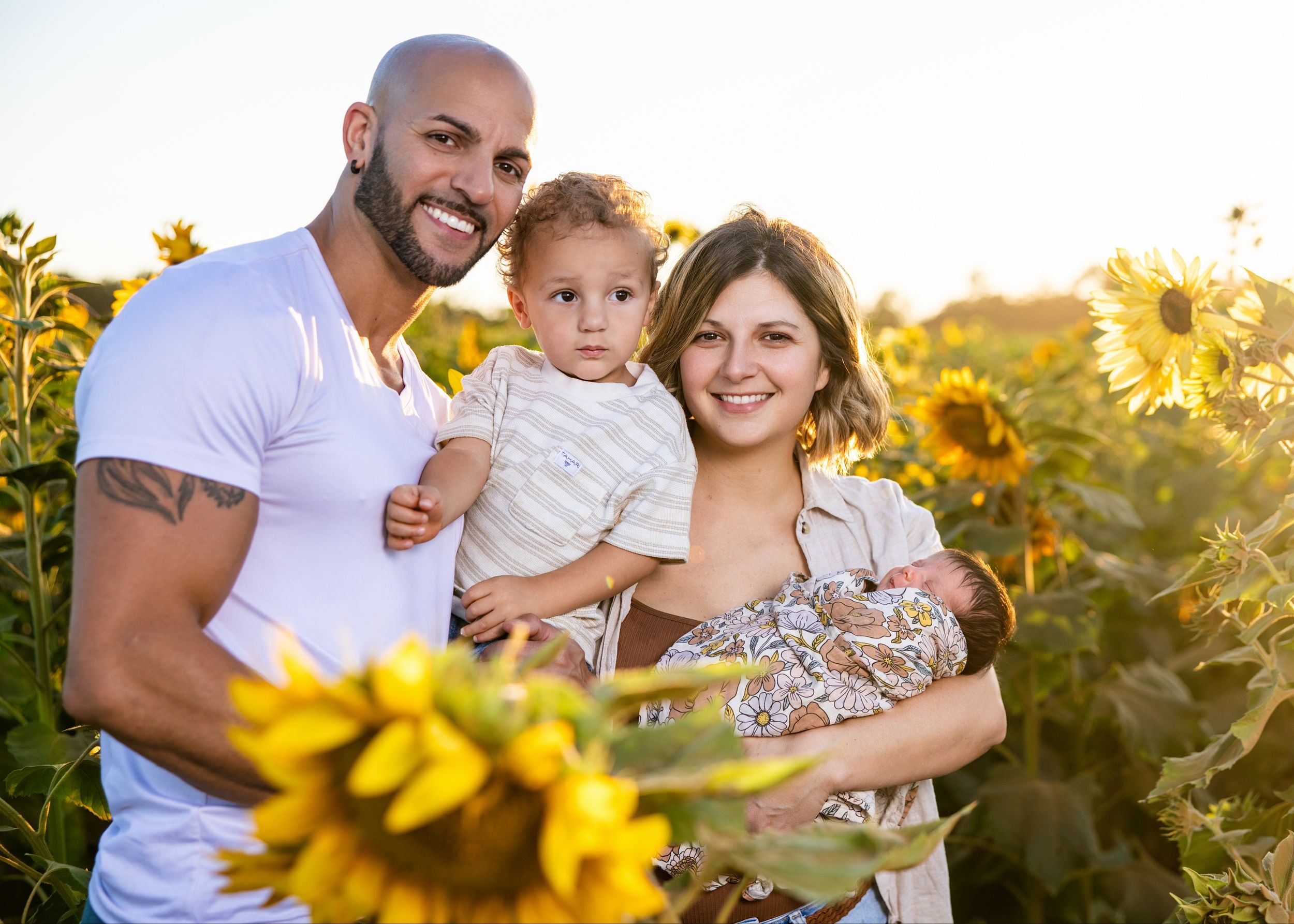 family being photographed at Holland Farms in Milton, florida