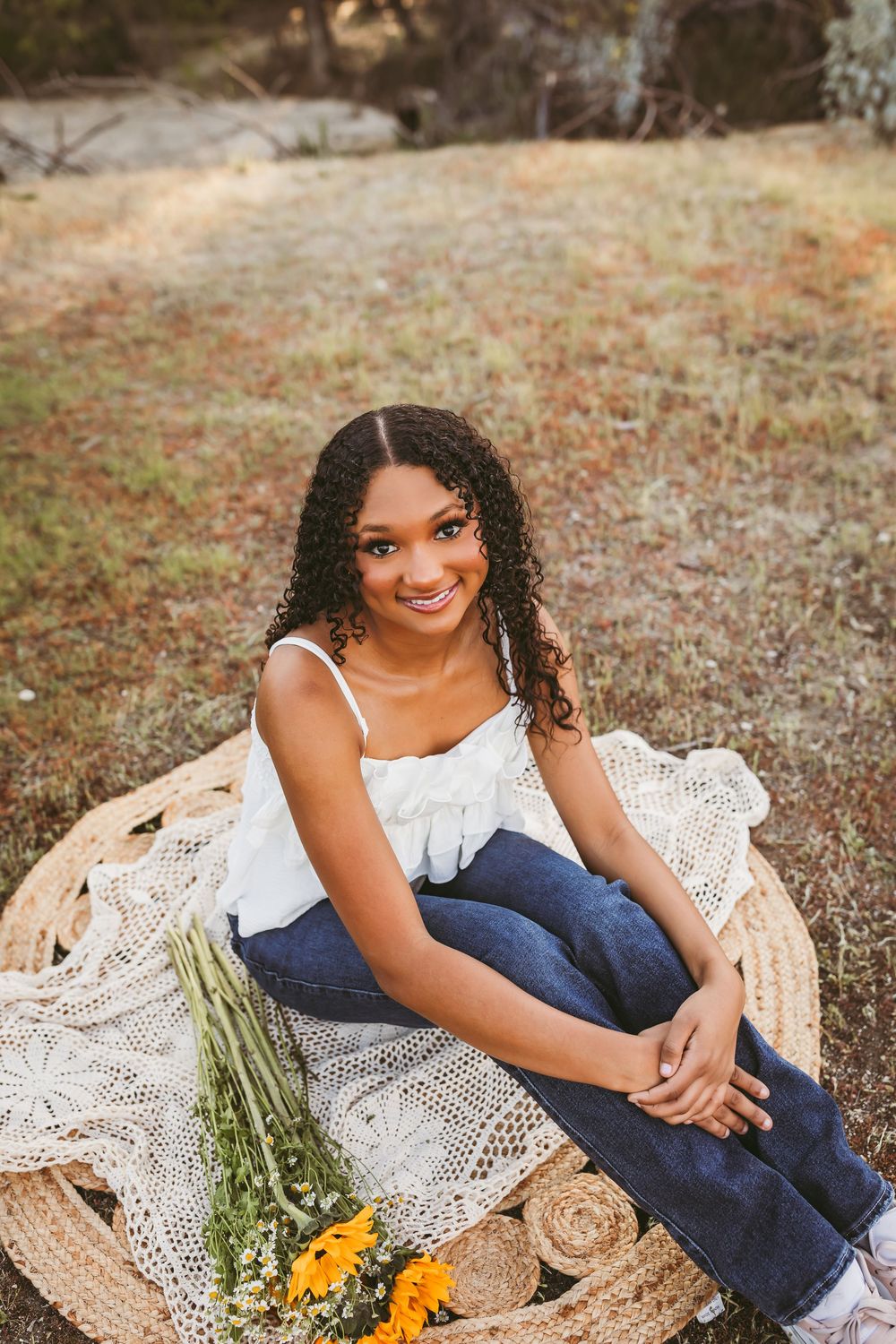 white tank top and jeans casual senior girls outfit options inland empire