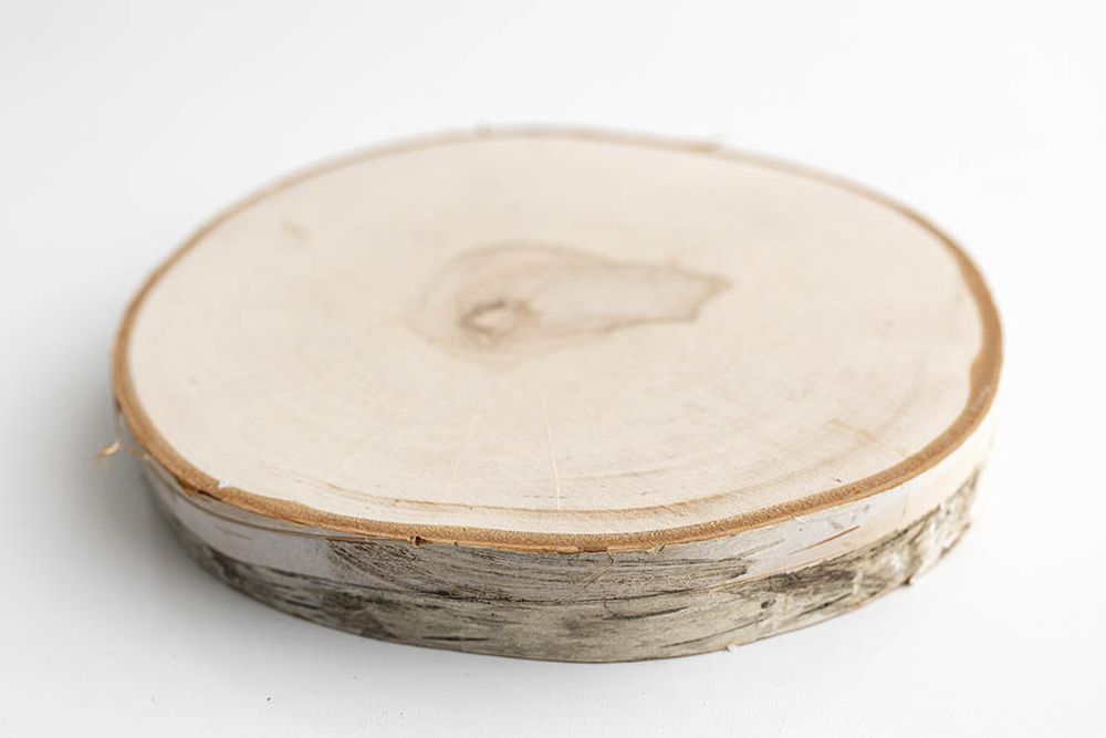 Rustic cake stand for baby's first birthday cake smash session in Southern California.
