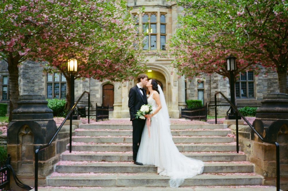 Timeless wedding photos of Tiffany and Sam at Hart House in Toronto.