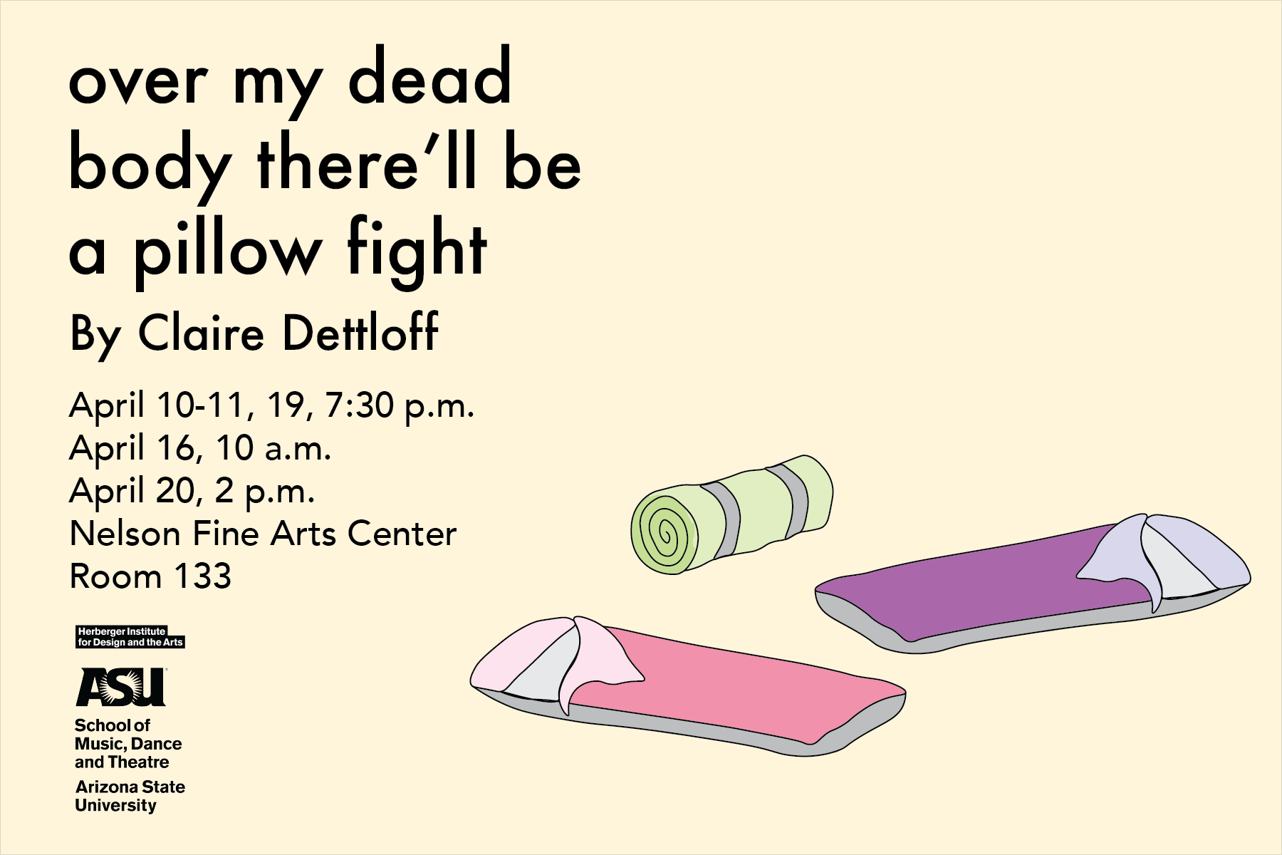 Postcard graphic for ASU Theatre show.
